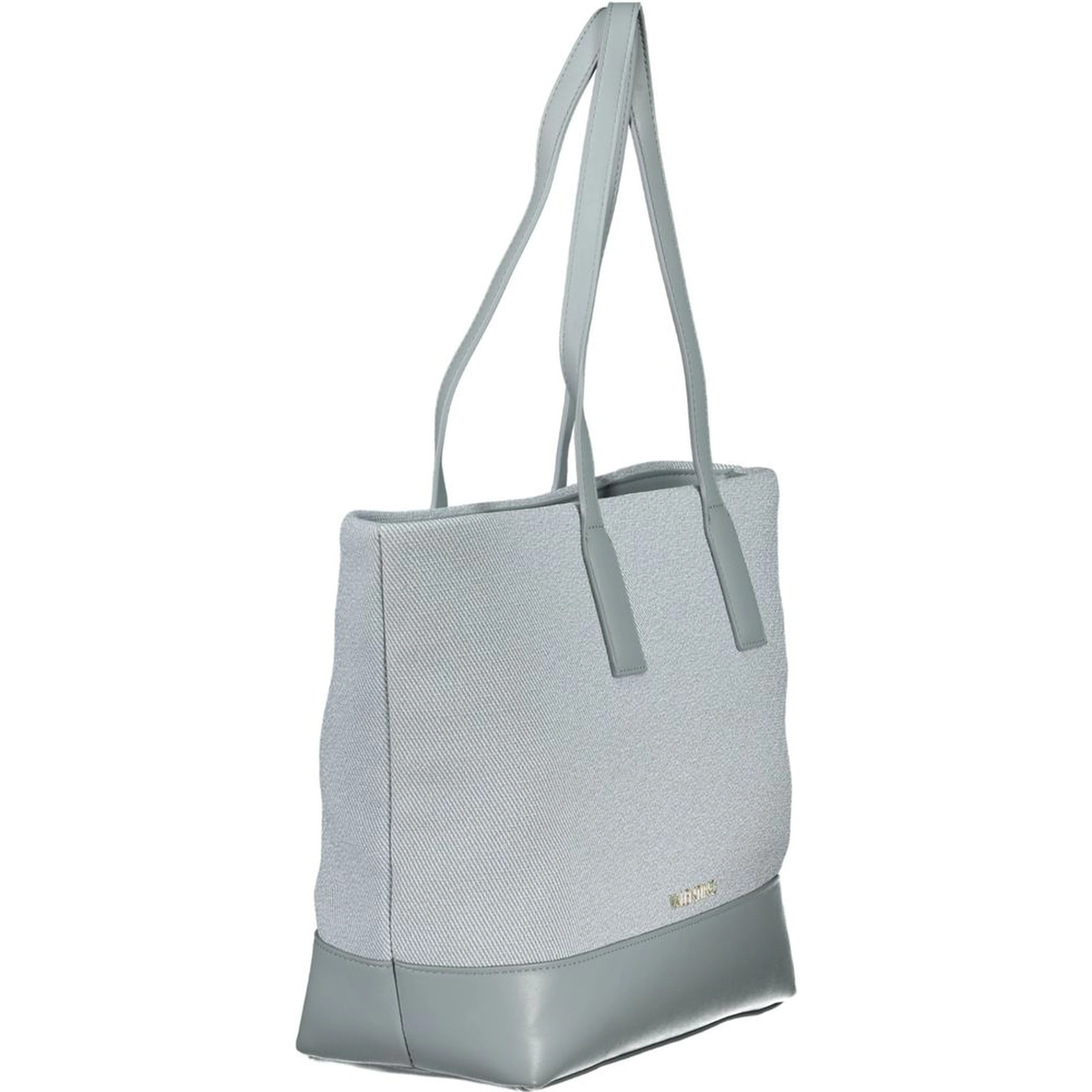 Blue Polyurethane Women's Bag