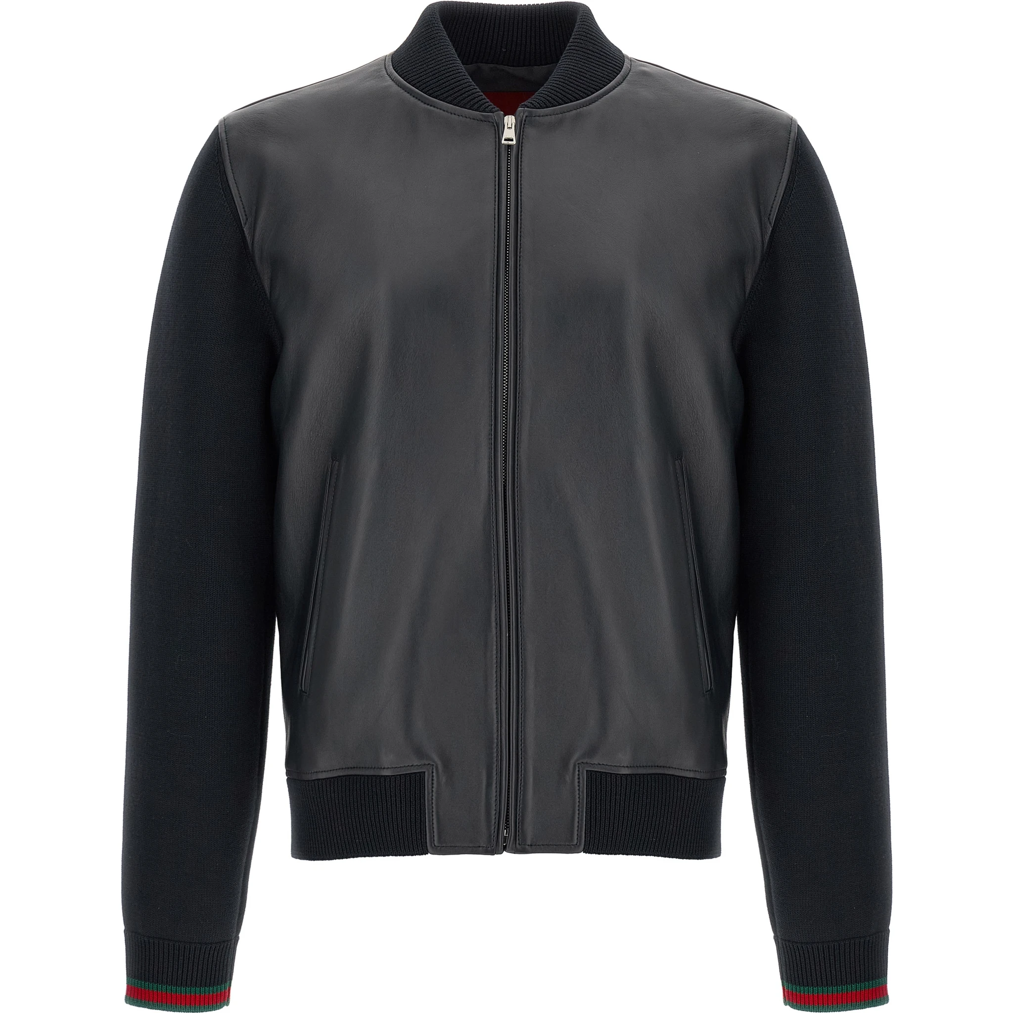 Blue Lamb Leather Leather Jacket
