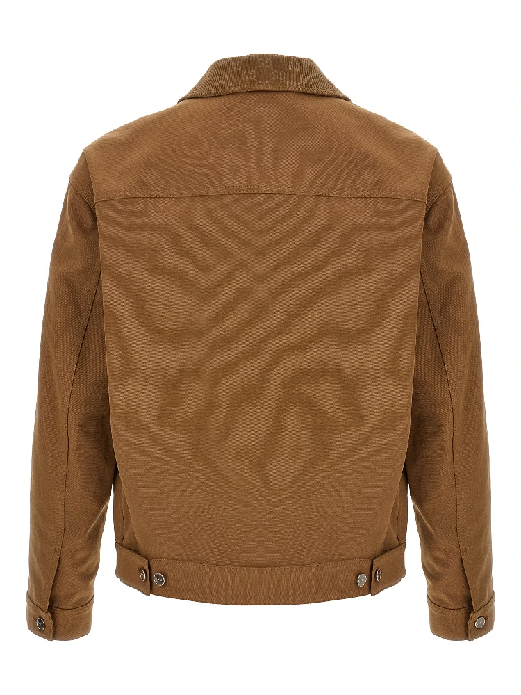 Brown Cotton Full-Length Jacket alternative
