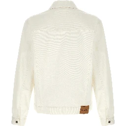 White Cotton Denim Jacket