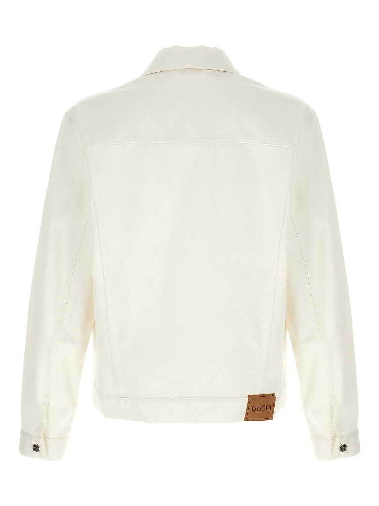 White Cotton Denim Jacket alternative