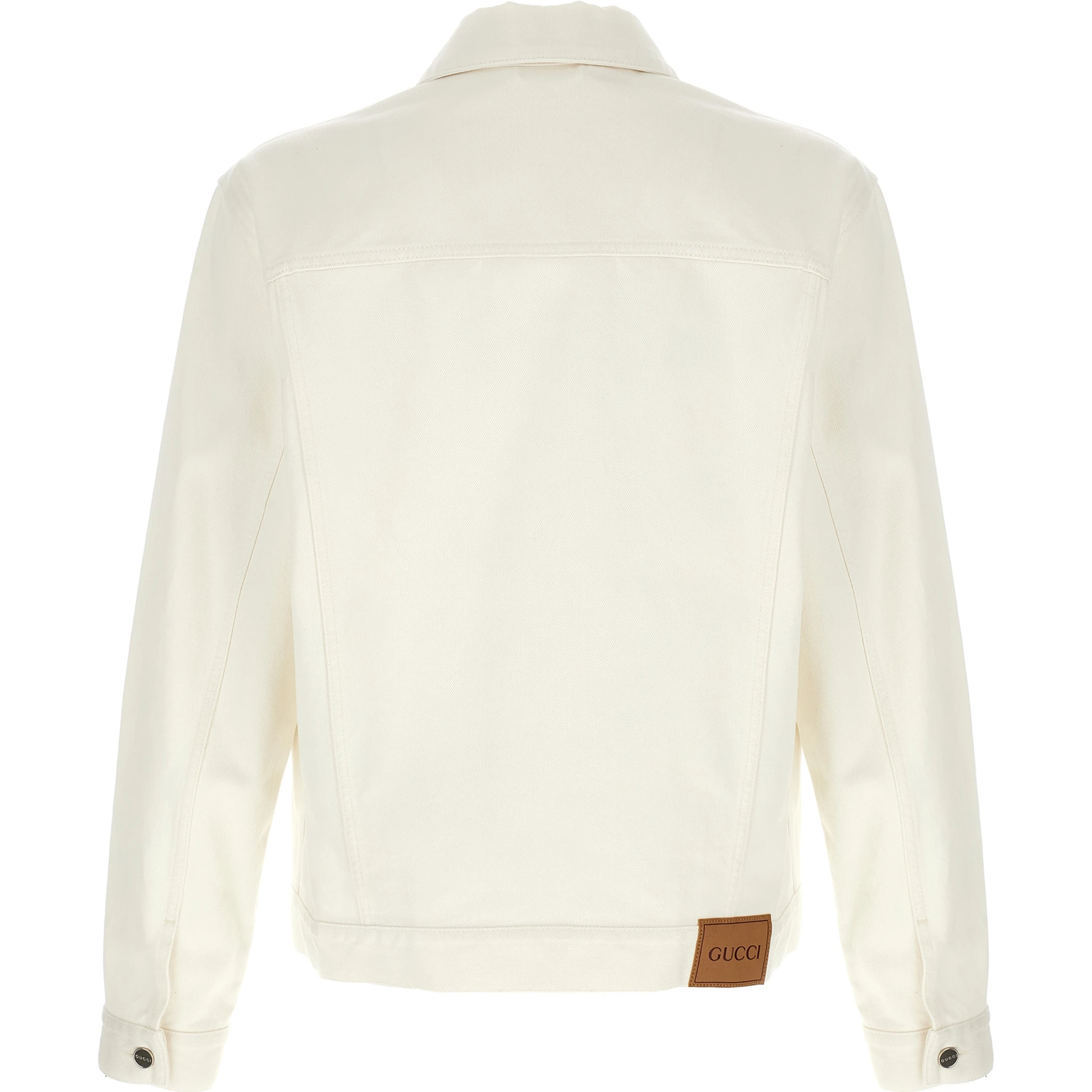 White Cotton Denim Jacket