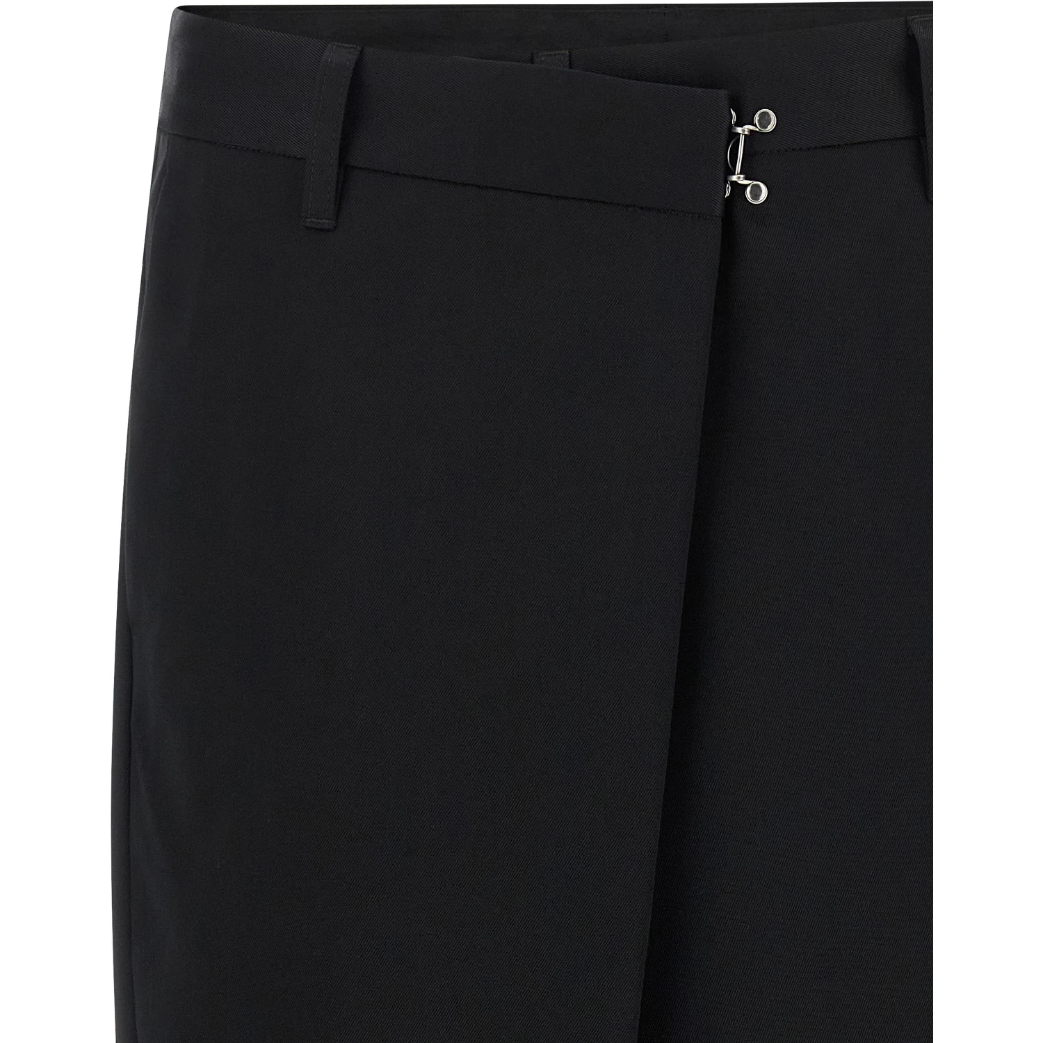 Black Cotton Bermuda Shorts