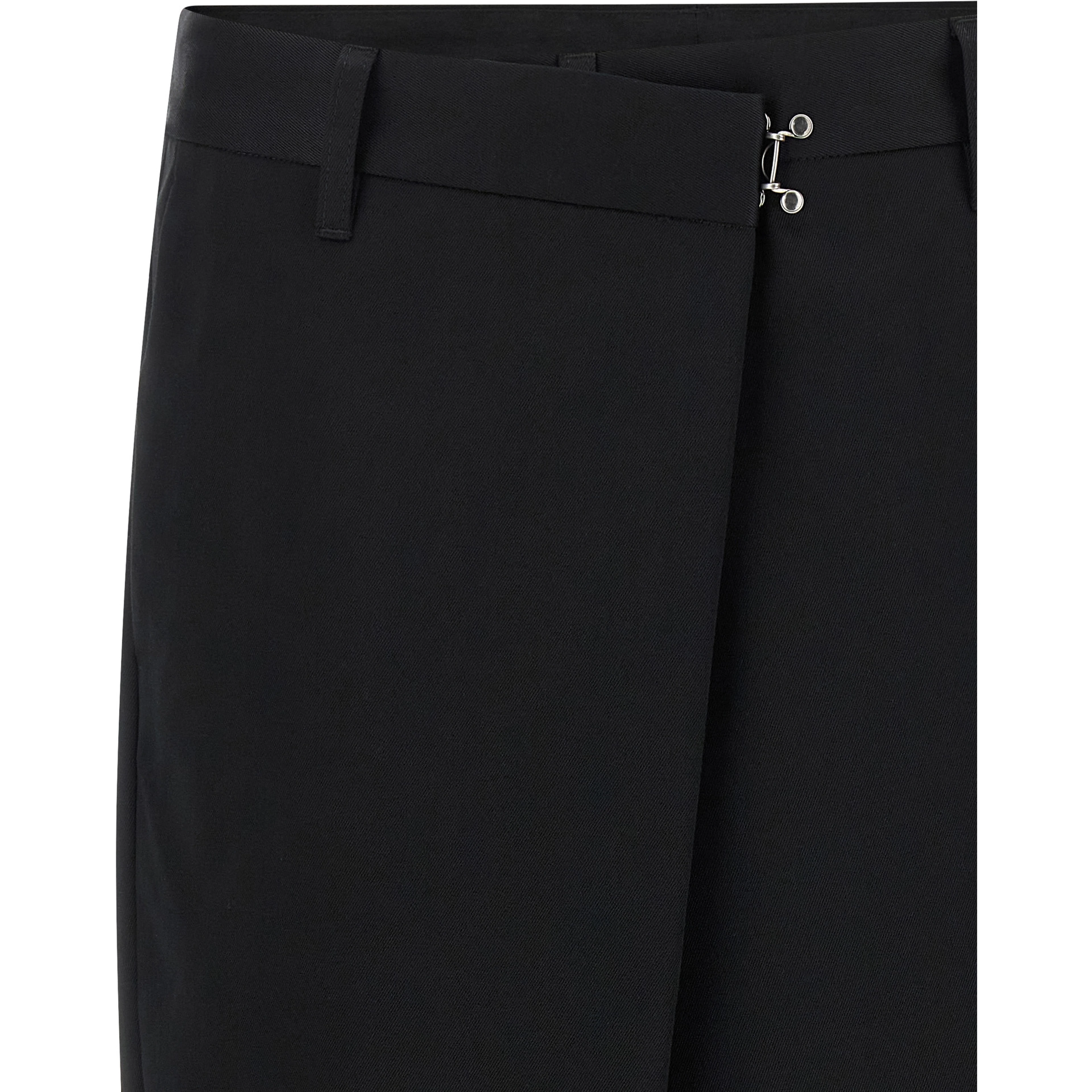Black Cotton Bermuda Shorts