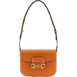 Orange Calfskin Shoulder Bag
