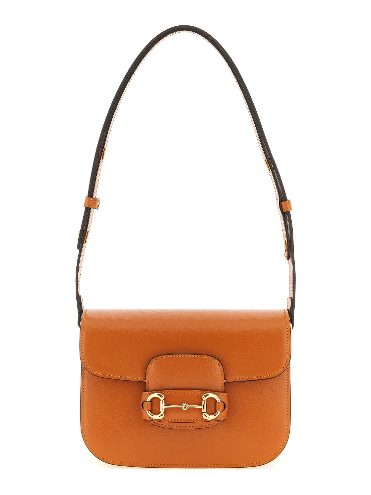 Orange Calfskin Shoulder Bag