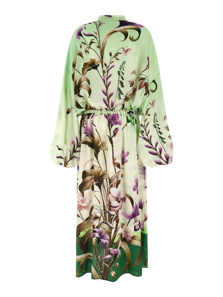 Bicolor Silk Long Dress alternative
