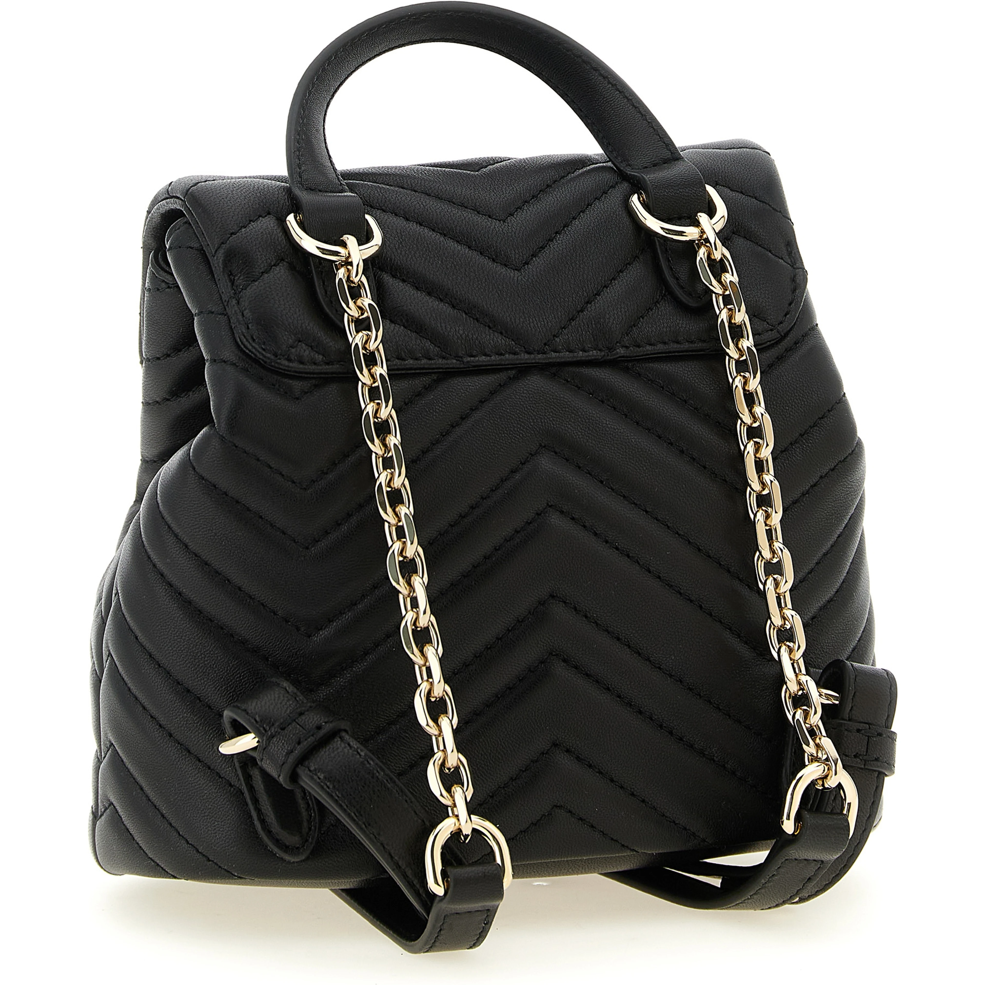 Black Lamb Leather Backpack