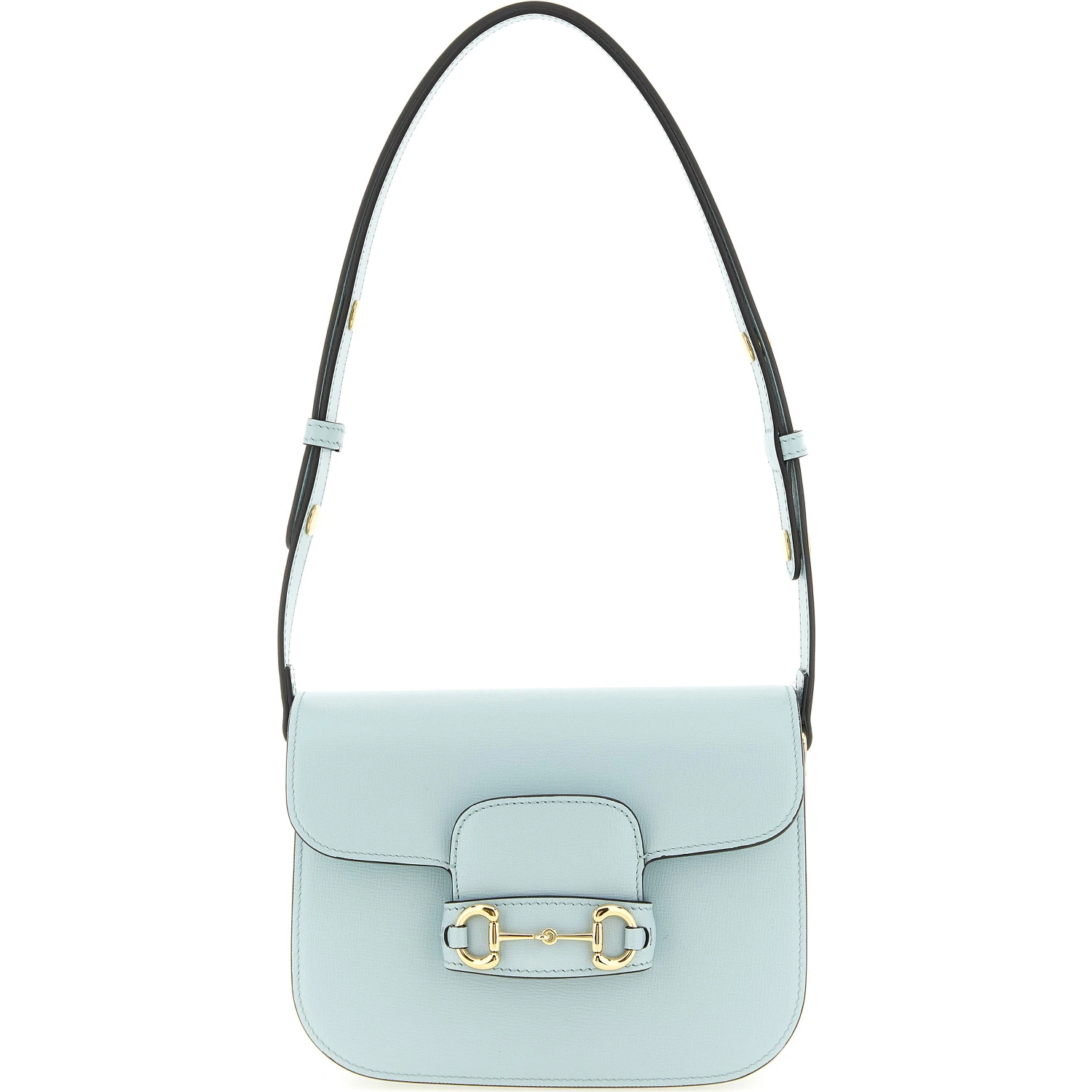 Blue Calfskin Shoulder Bag