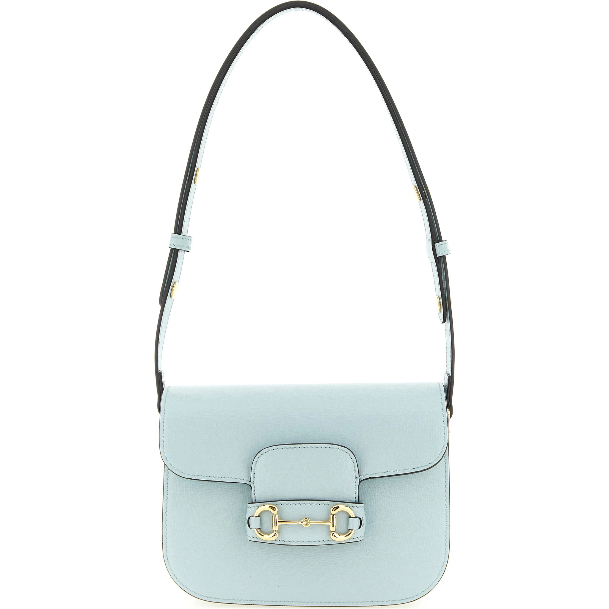 Blue Calfskin Shoulder Bag