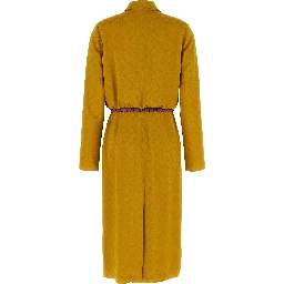 Bicolor Viscose Midi Dress