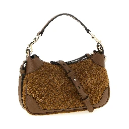 Brown Calfskin Shoulder Bag