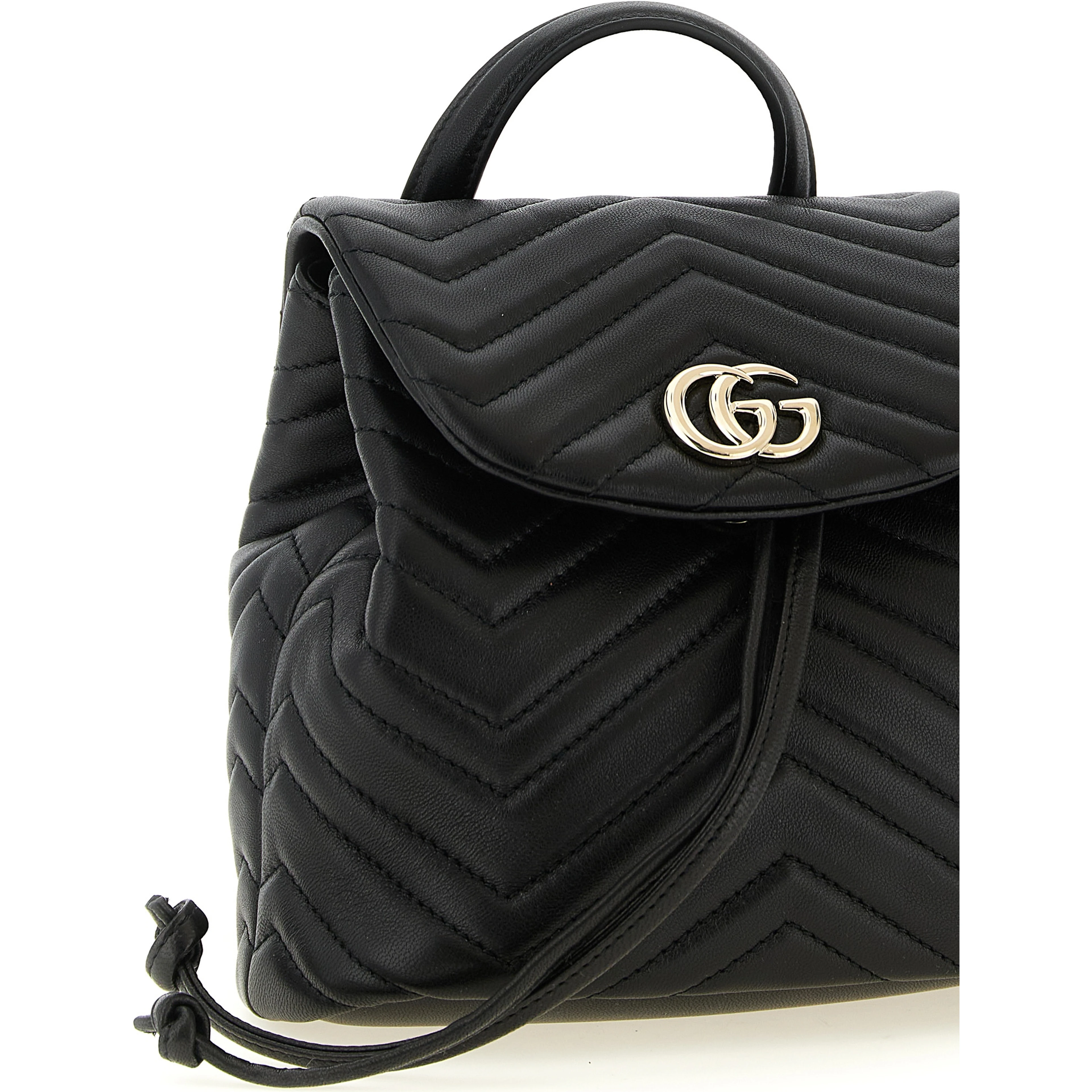 Black Lamb Leather Backpack