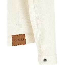 White Cotton Denim Jacket