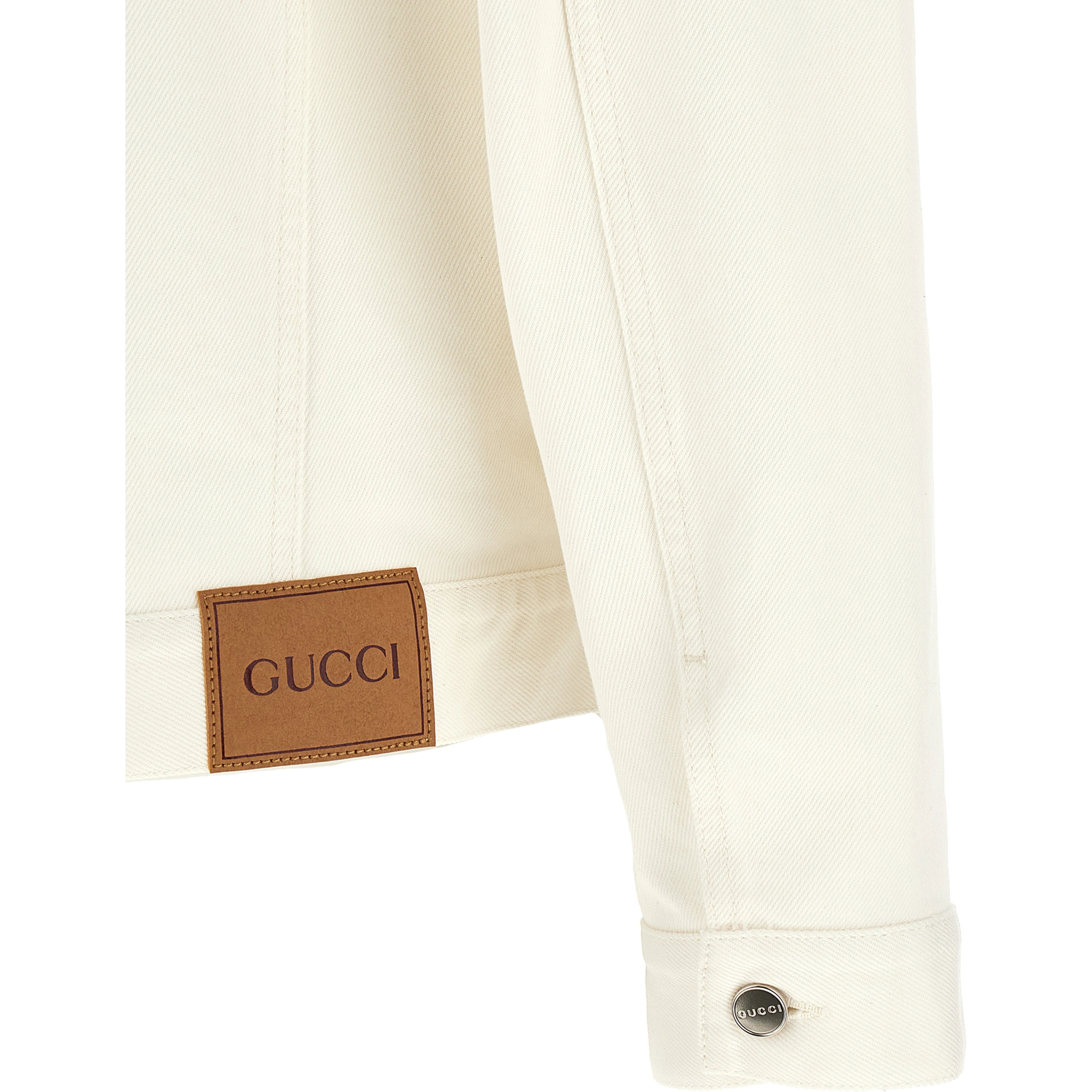 White Cotton Denim Jacket
