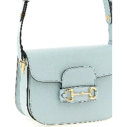 Blue Calfskin Shoulder Bag