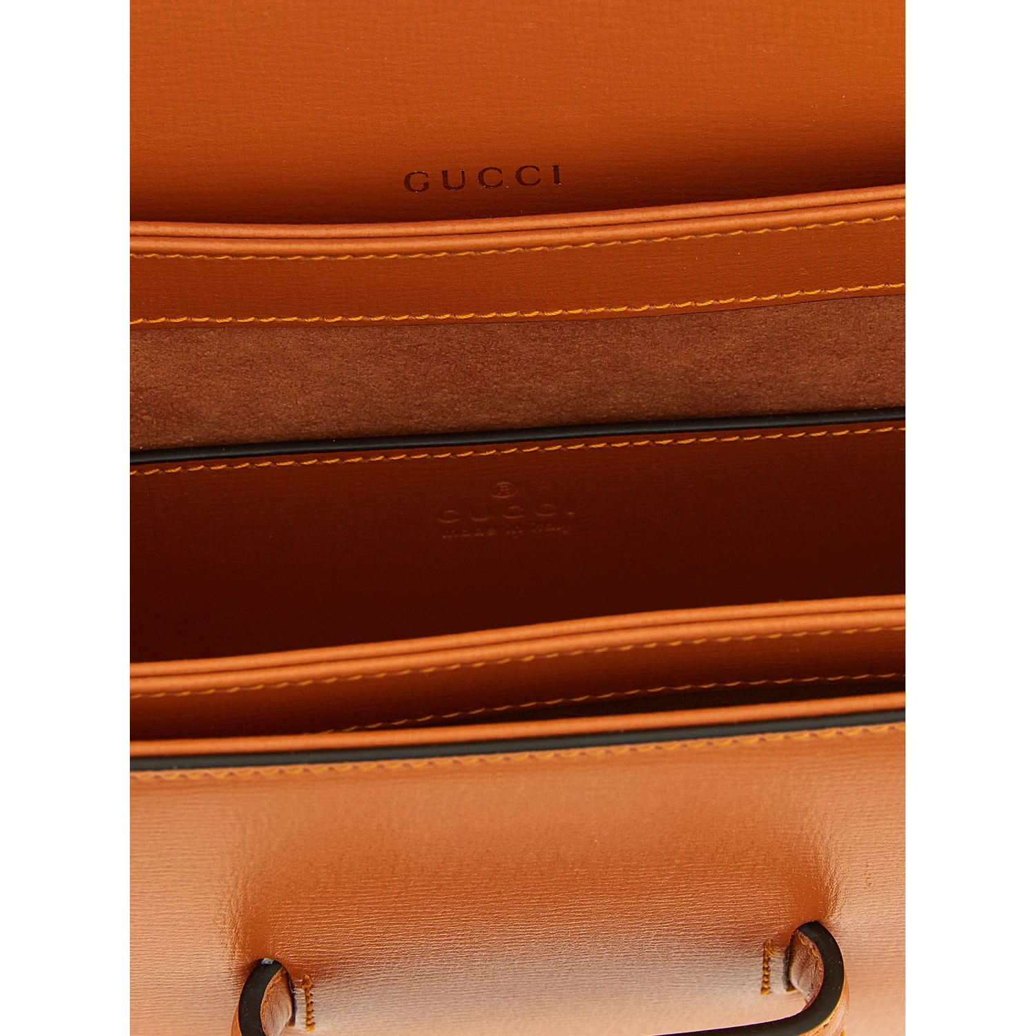 Orange Calfskin Shoulder Bag