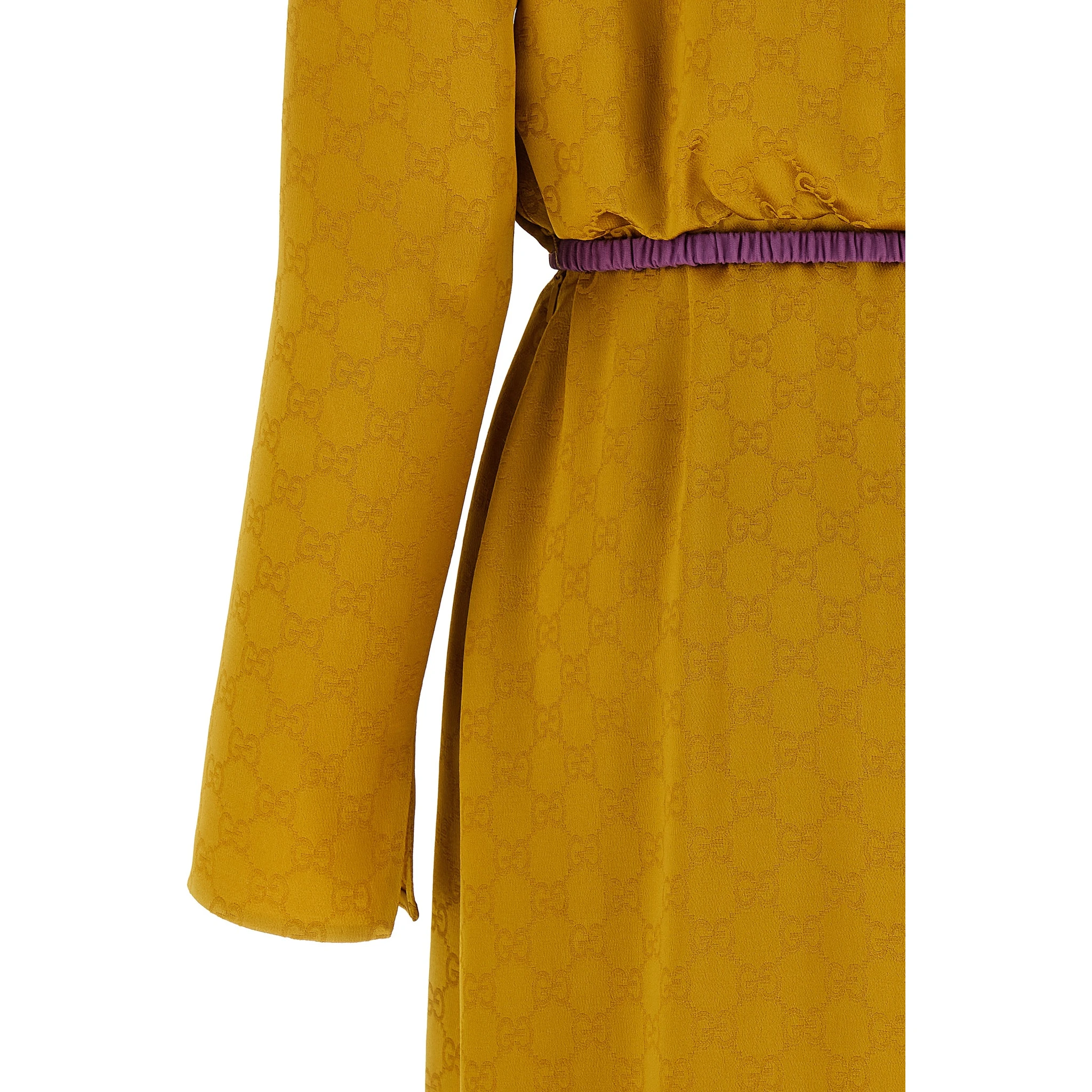 Bicolor Viscose Midi Dress