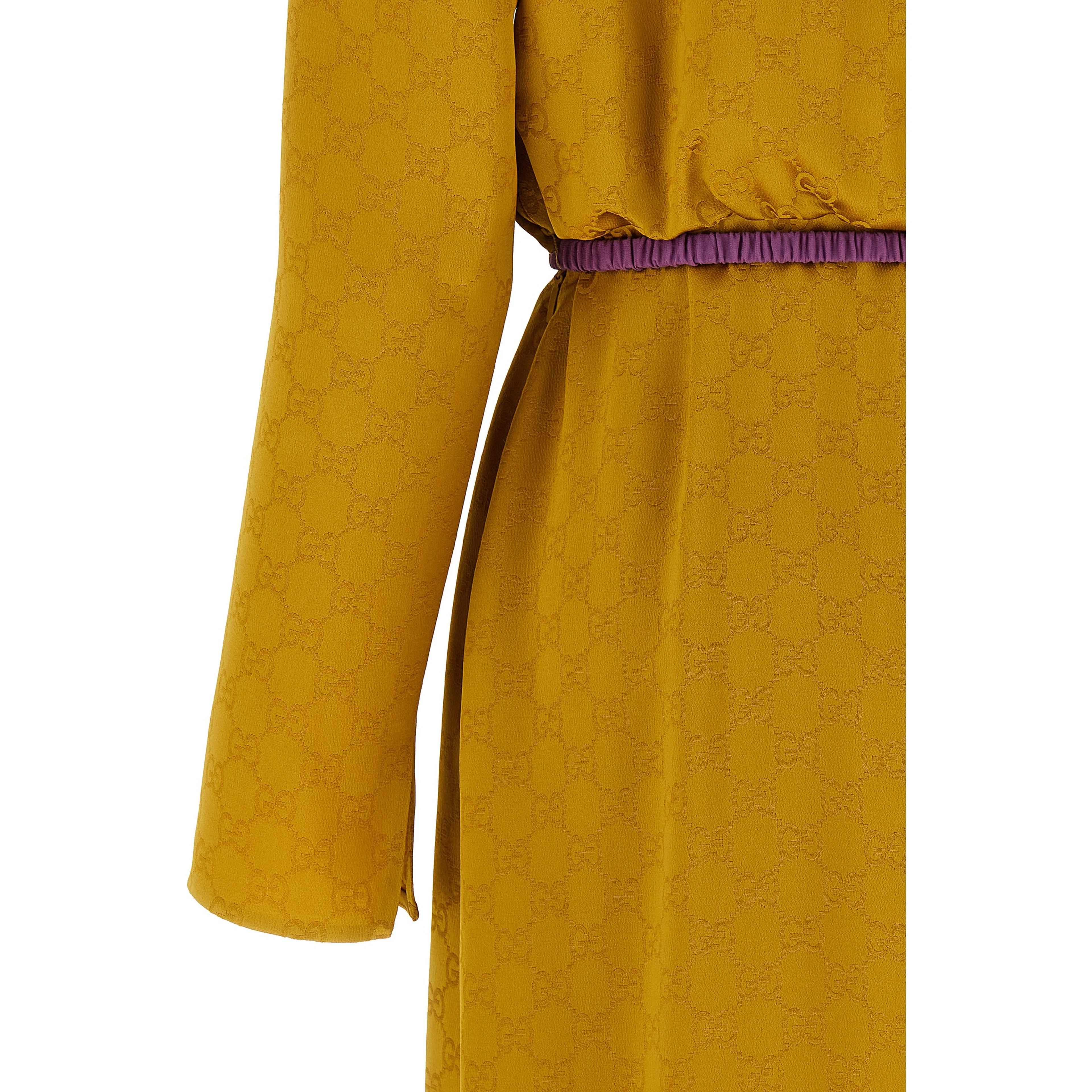 Bicolor Viscose Midi Dress