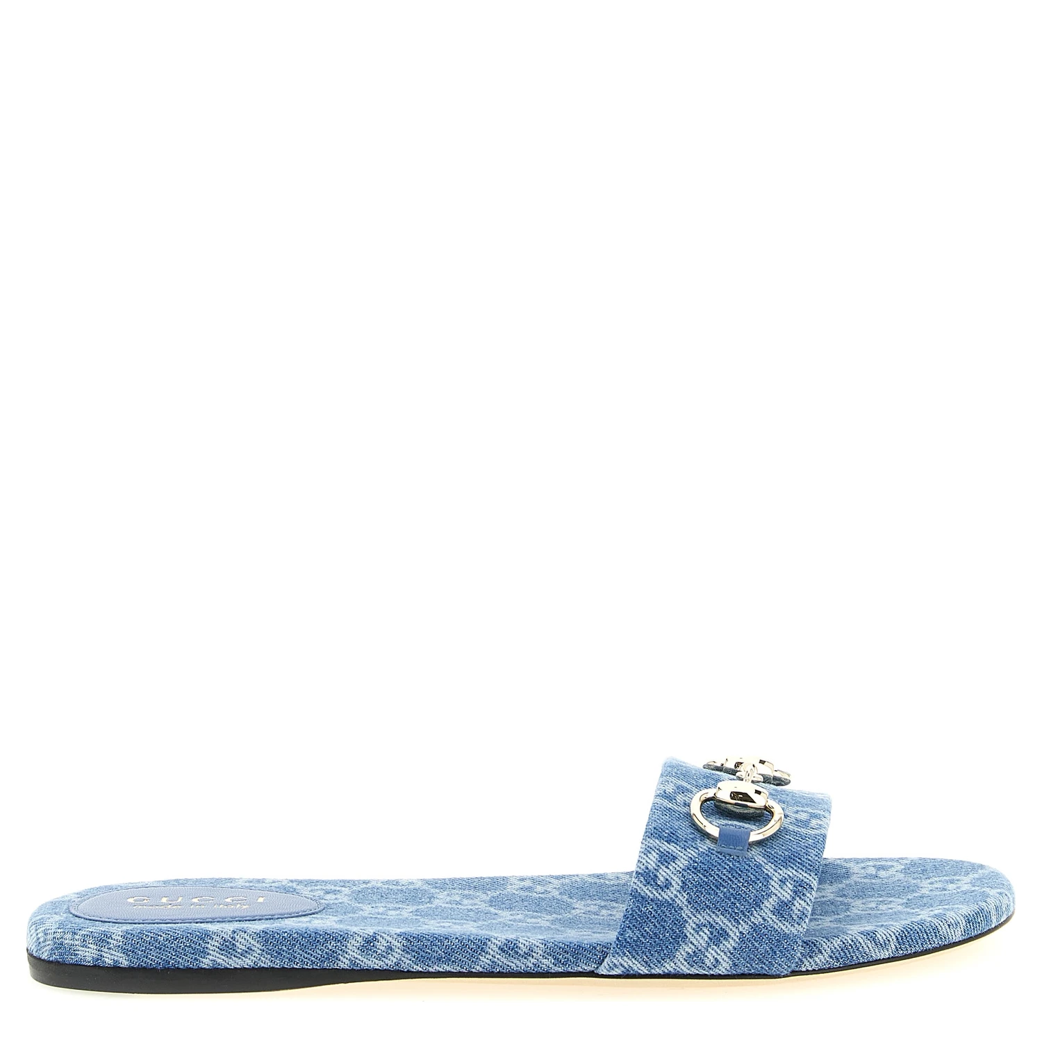 Blue Cotton Slides