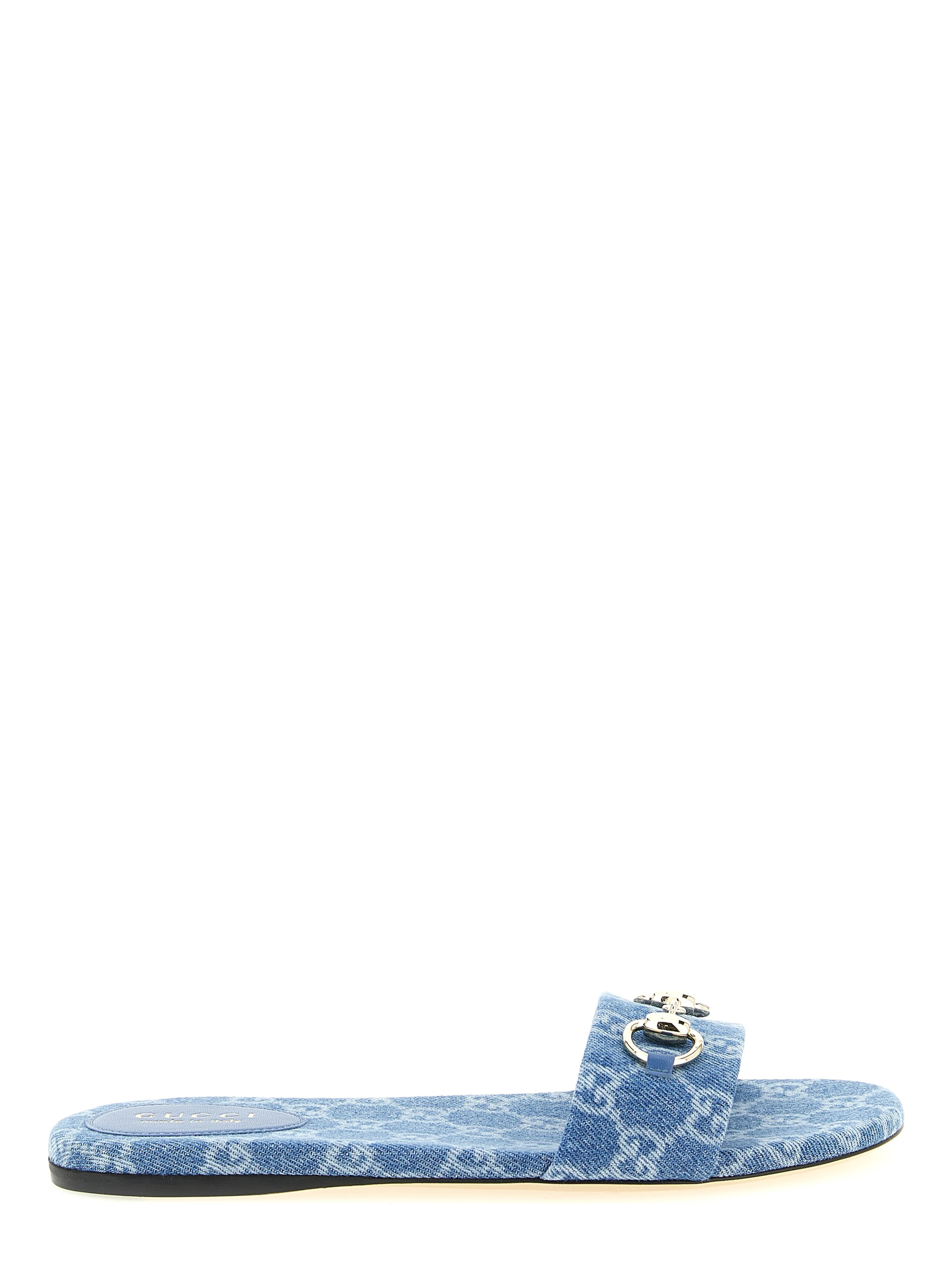 Blue Cotton Slides