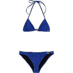 Blue Fabric Bikini