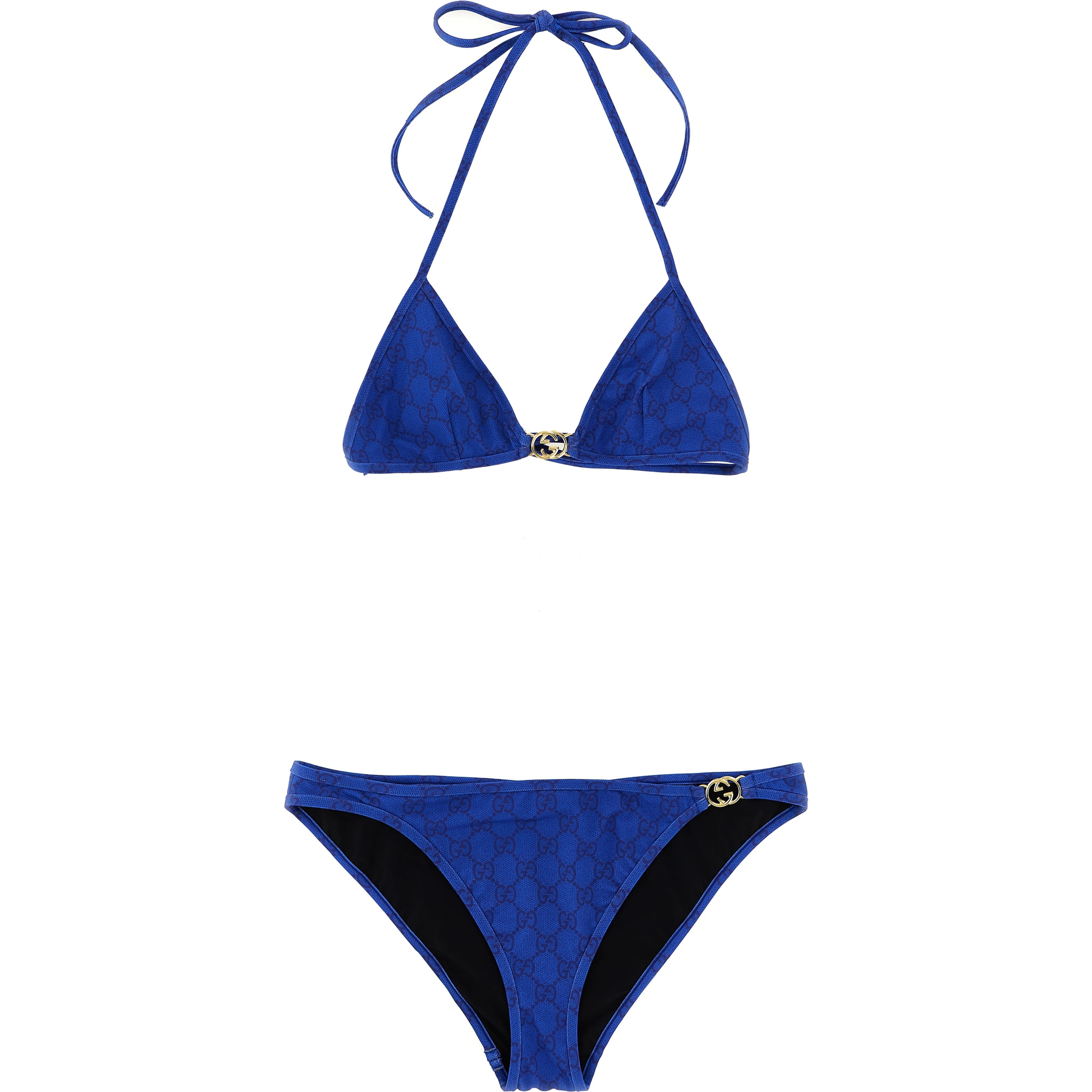 Blue Fabric Bikini