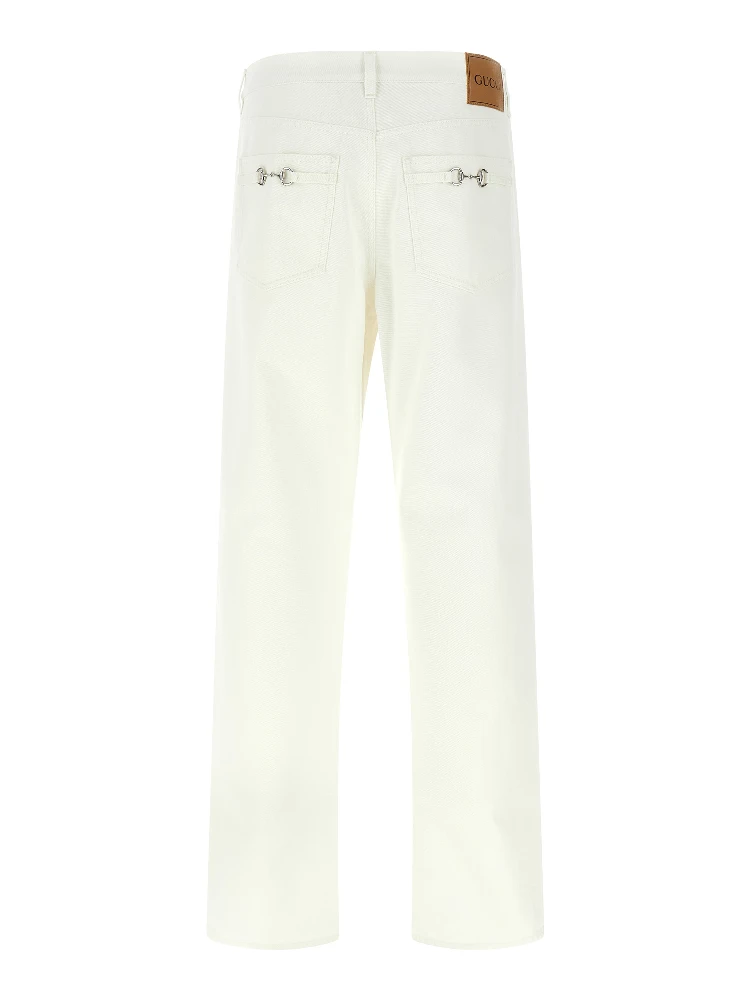 White Cotton Straight-Leg Jeans alternative