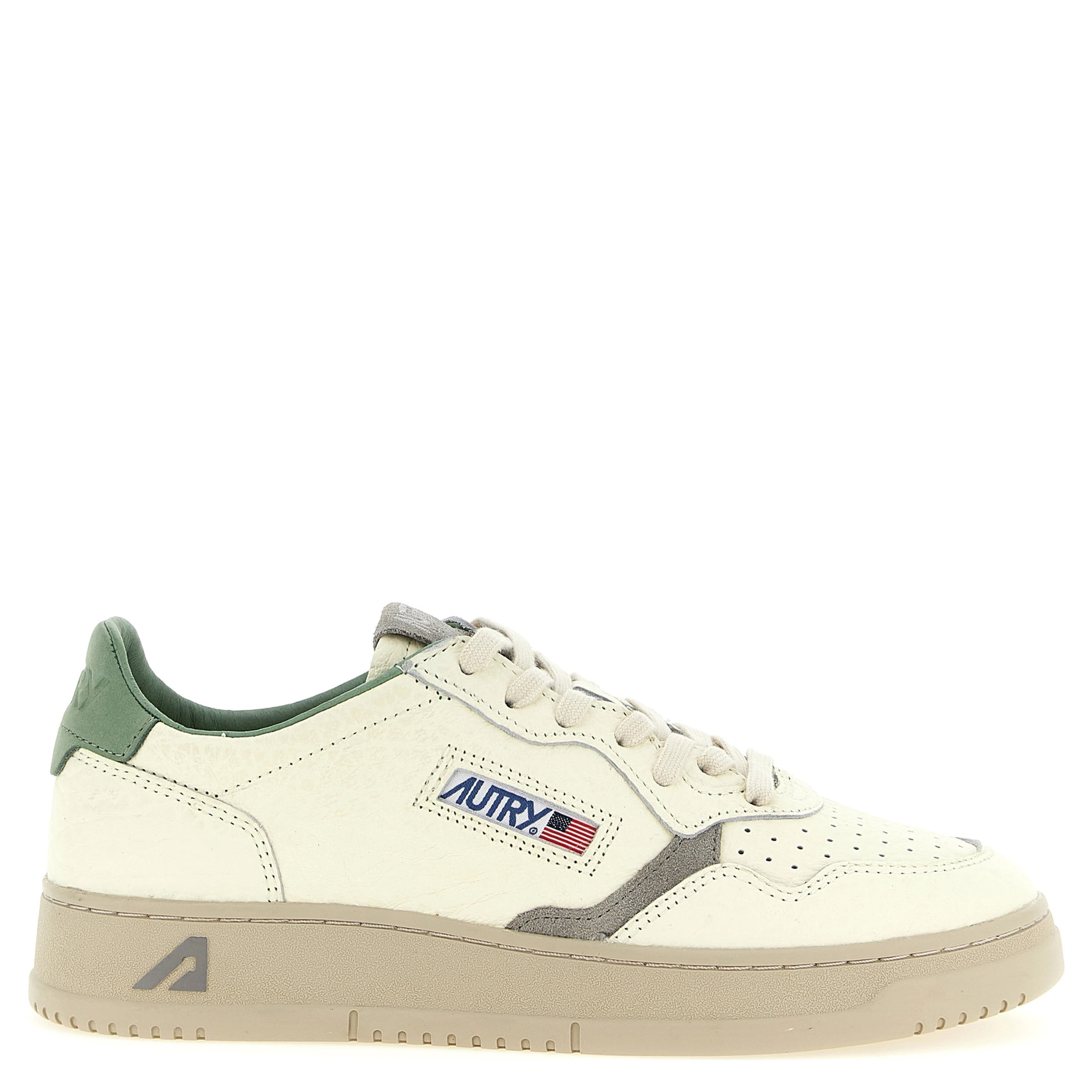 Bicolor Cowhide Low Top Sneakers