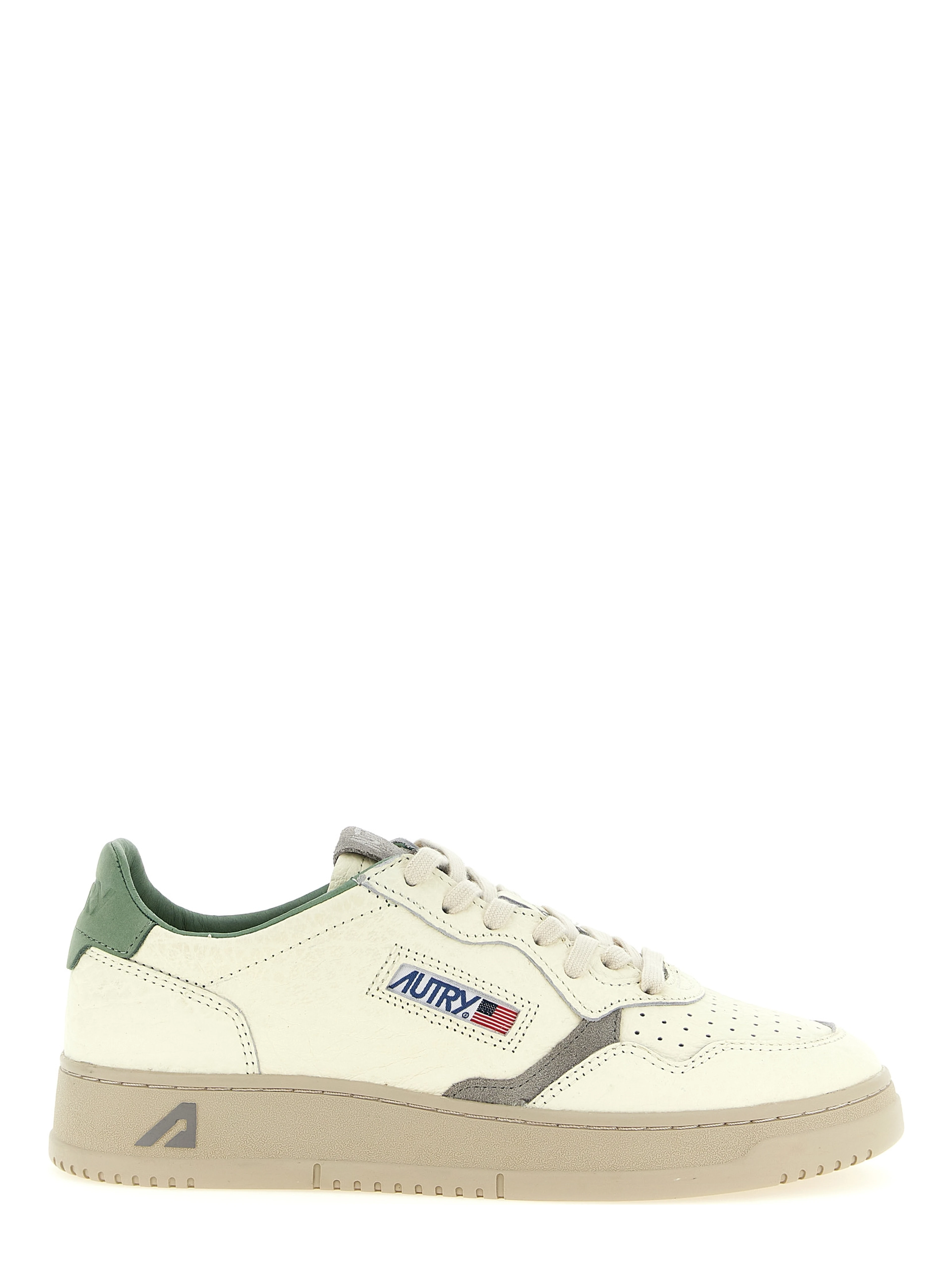 Bicolor Cowhide Low Top Sneakers