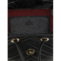 Black Lamb Leather Backpack
