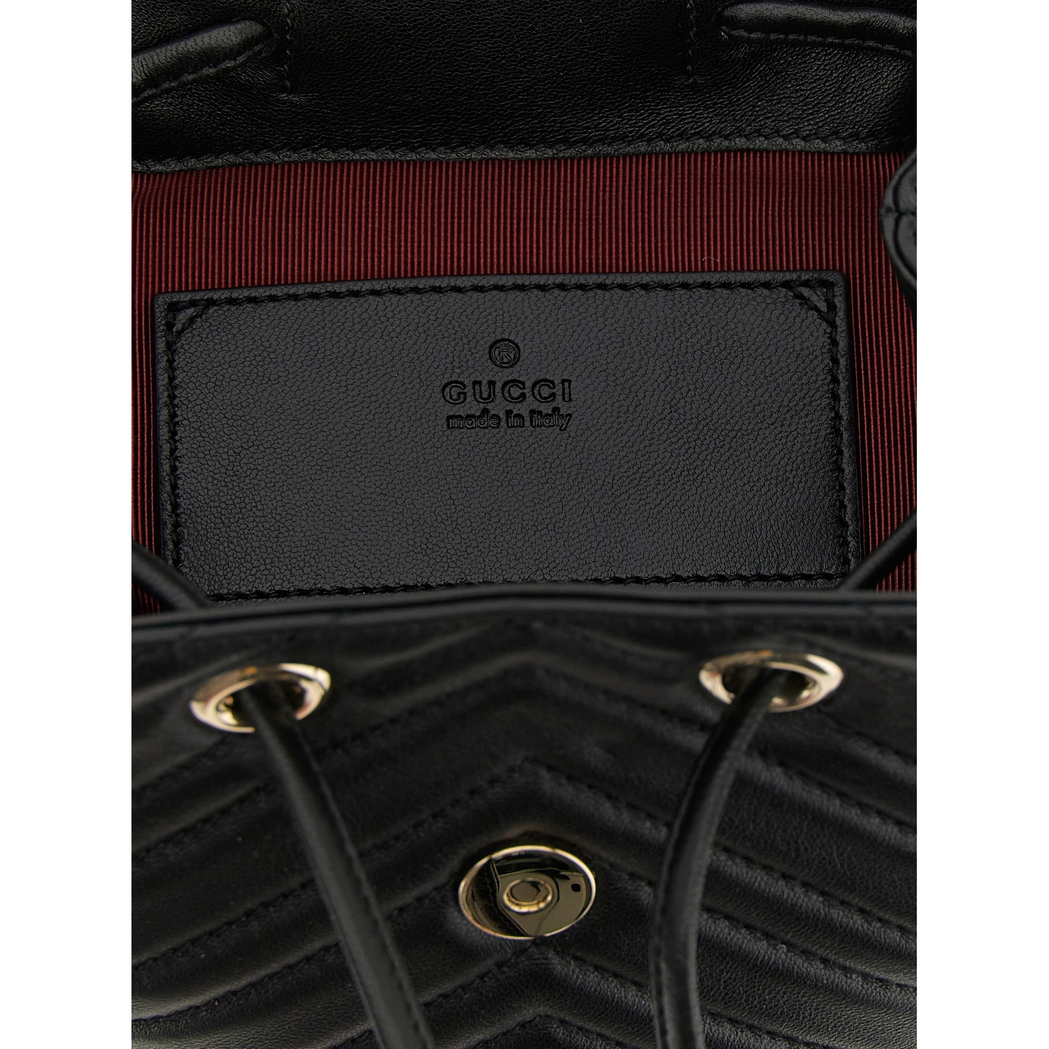 Black Lamb Leather Backpack