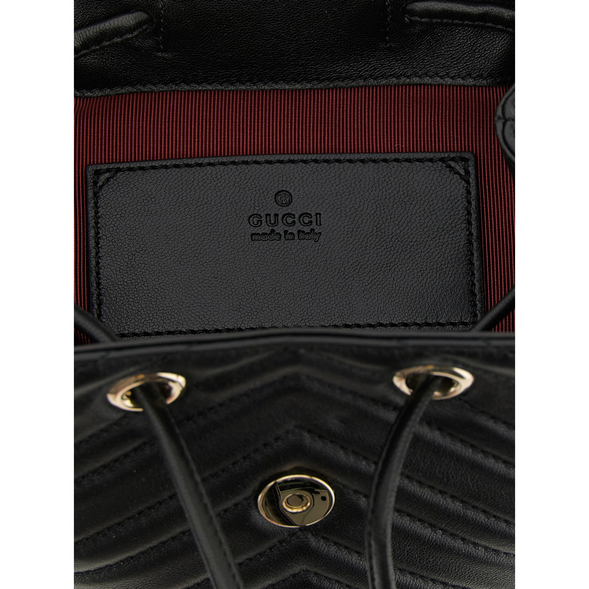 Black Lamb Leather Backpack
