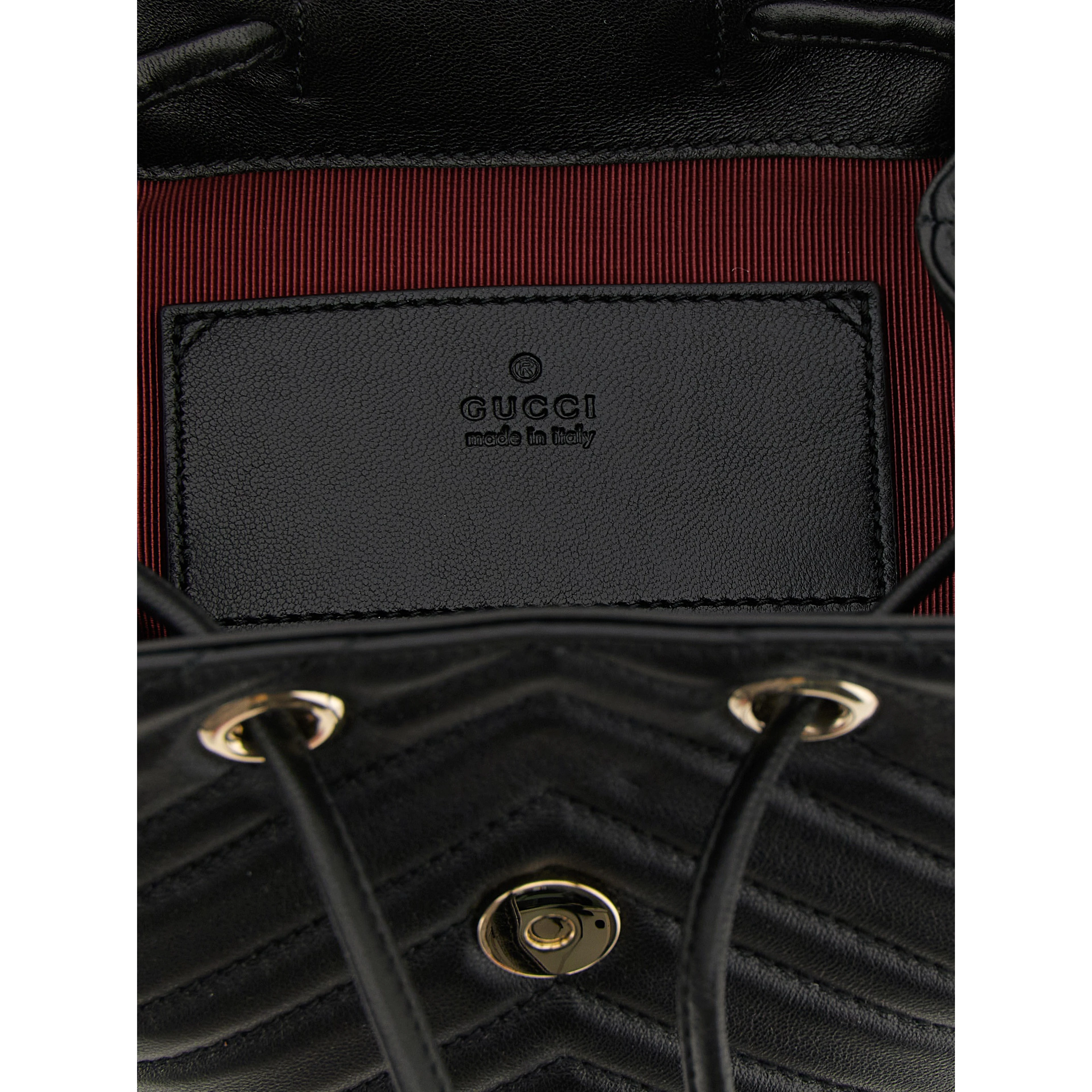 Black Lamb Leather Backpack