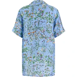 Blue Silk Blouse