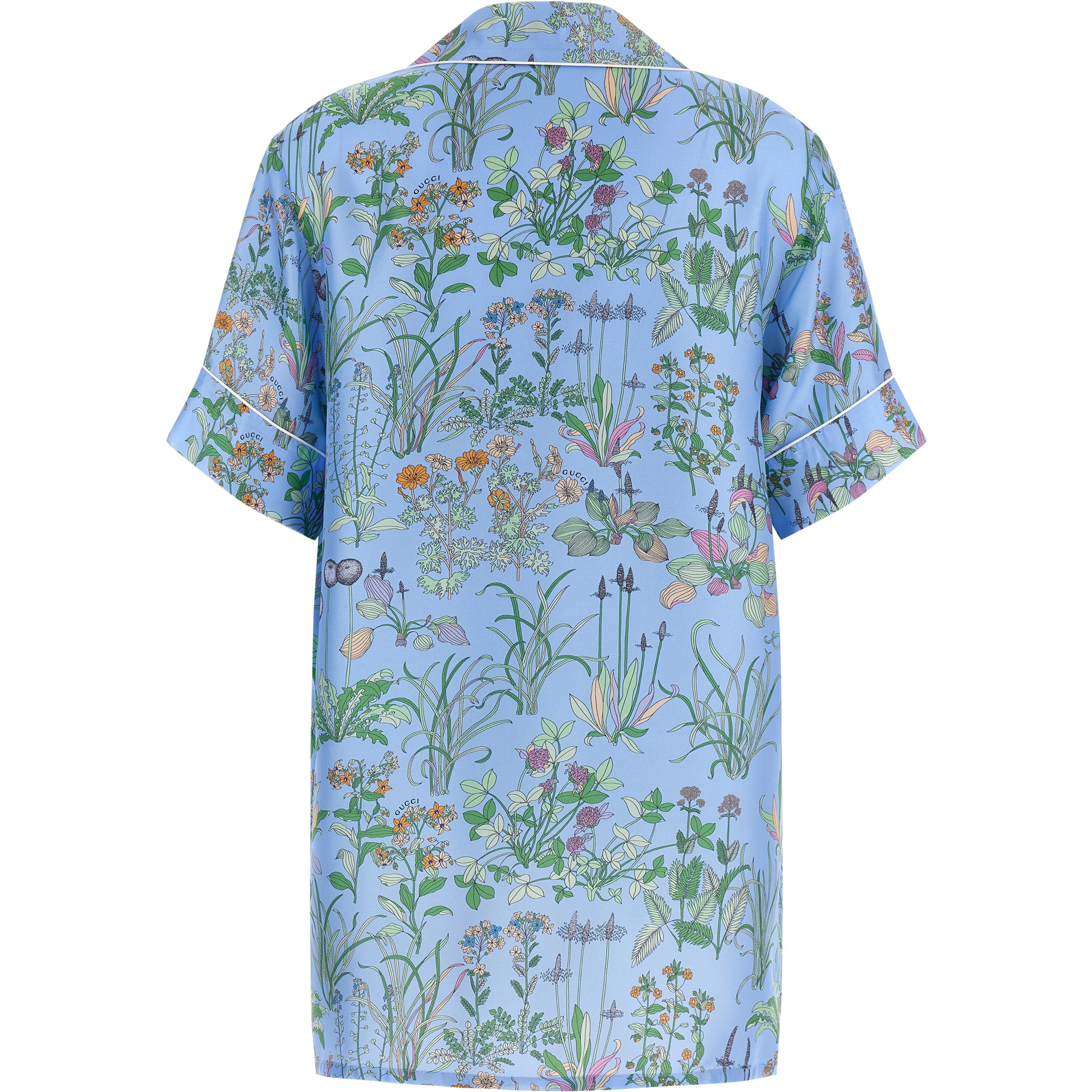 Blue Silk Blouse
