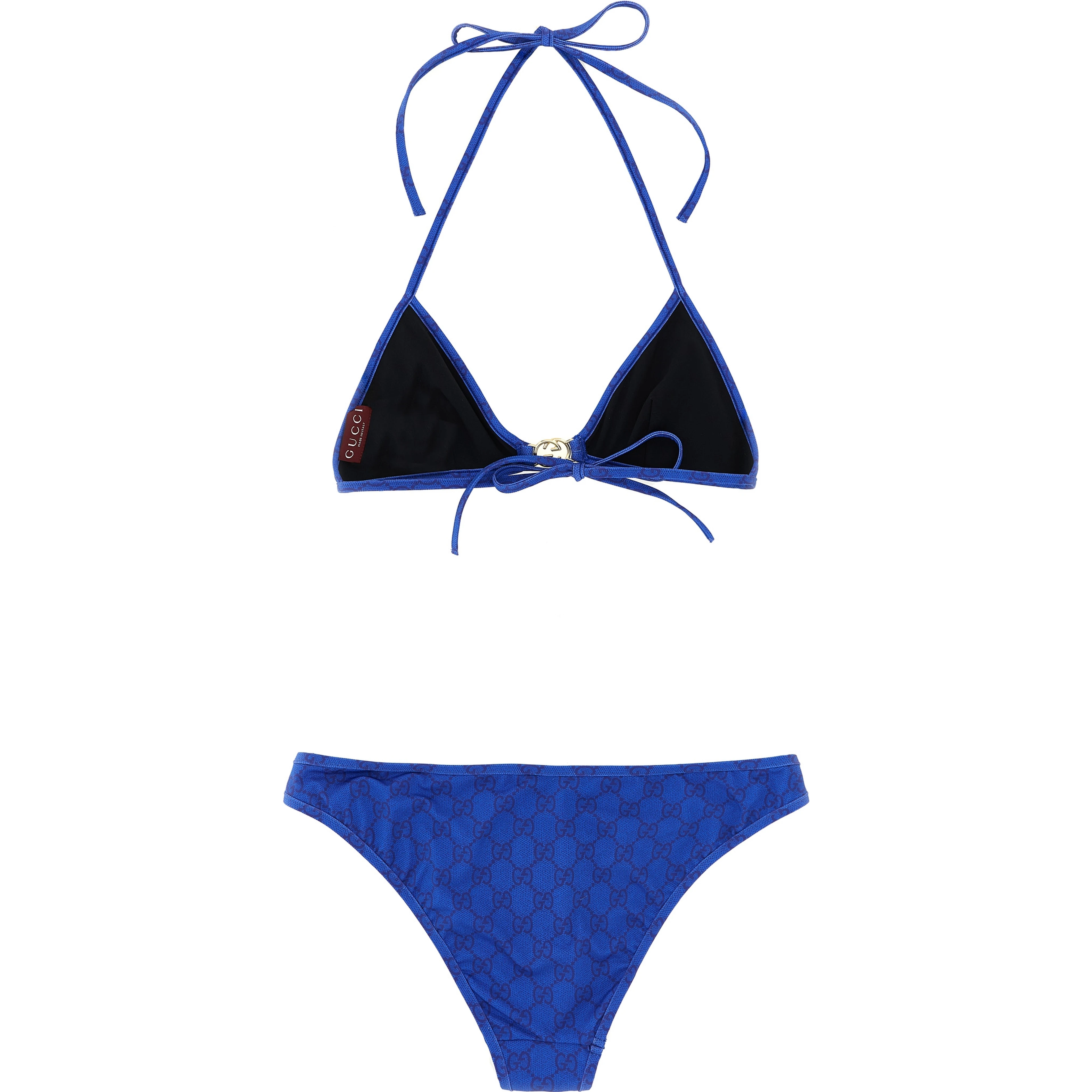 Blue Fabric Bikini
