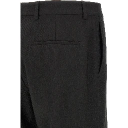 Black Polyester Dress Pants