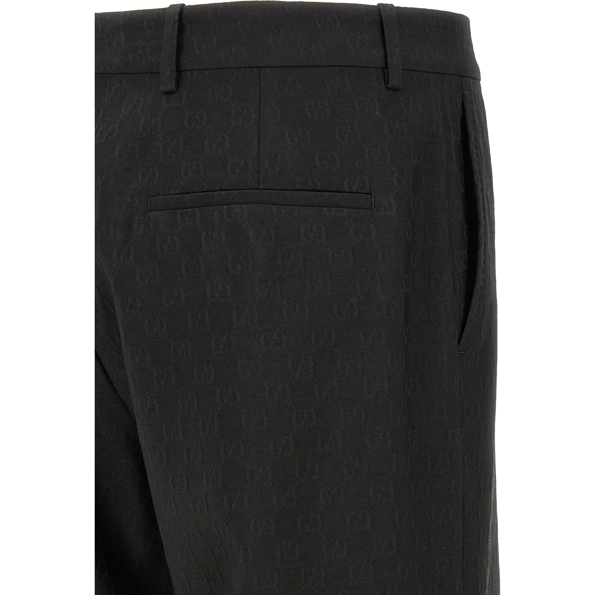 Black Polyester Dress Pants
