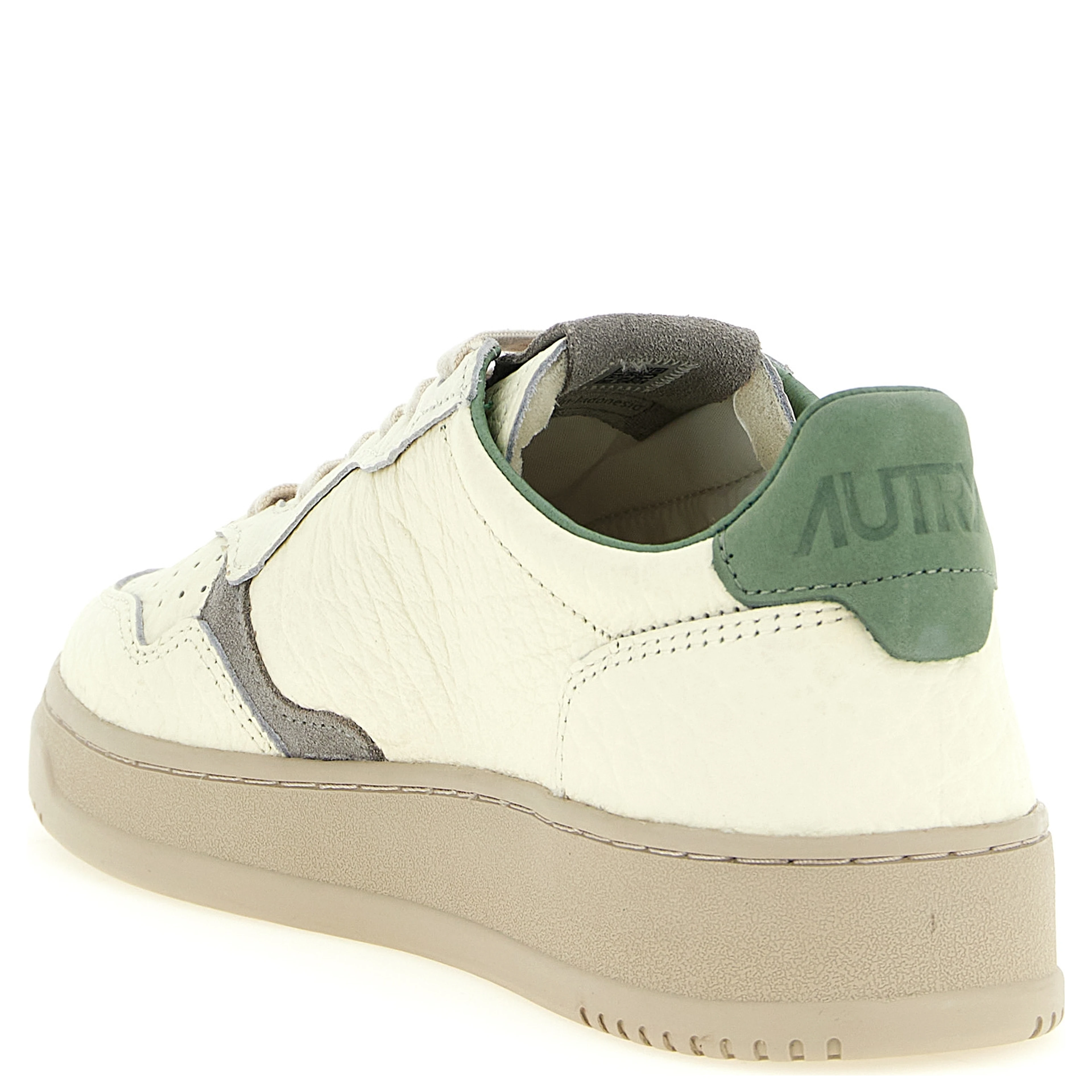 Bicolor Cowhide Low Top Sneakers