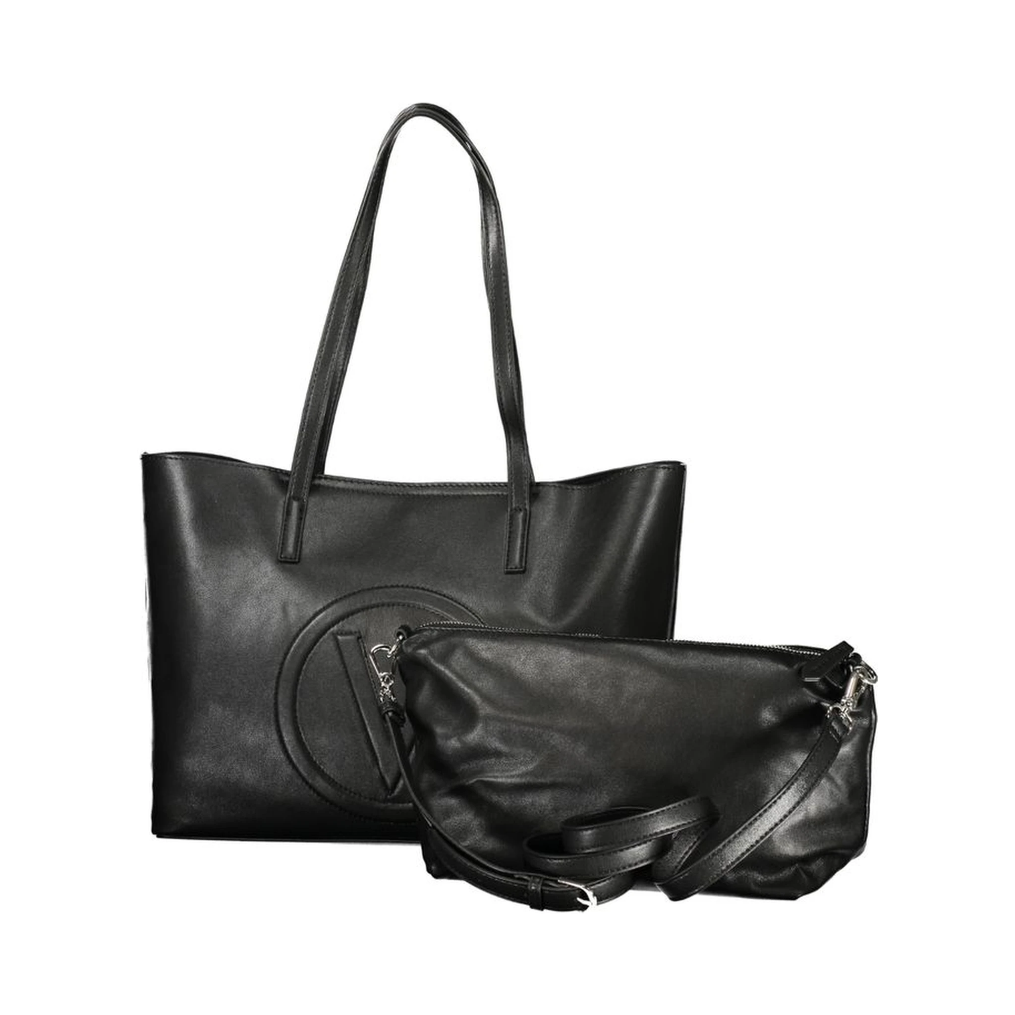 Nero Polyurethane Women's Handbag