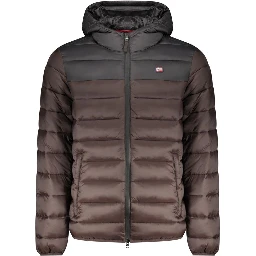 Marrone Poliammide Men's Jacket