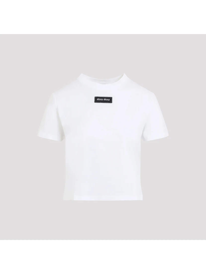 Miu Miu Logo Patch T-Shirt