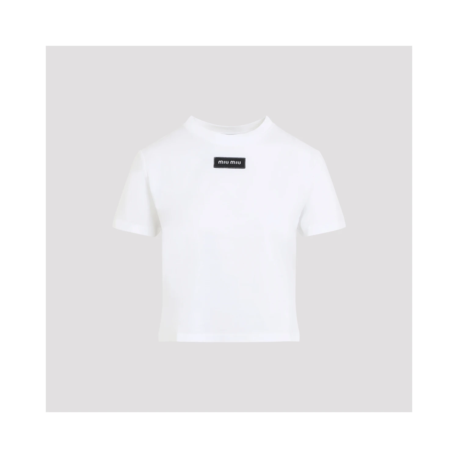 Miu Miu Logo Patch T-Shirt