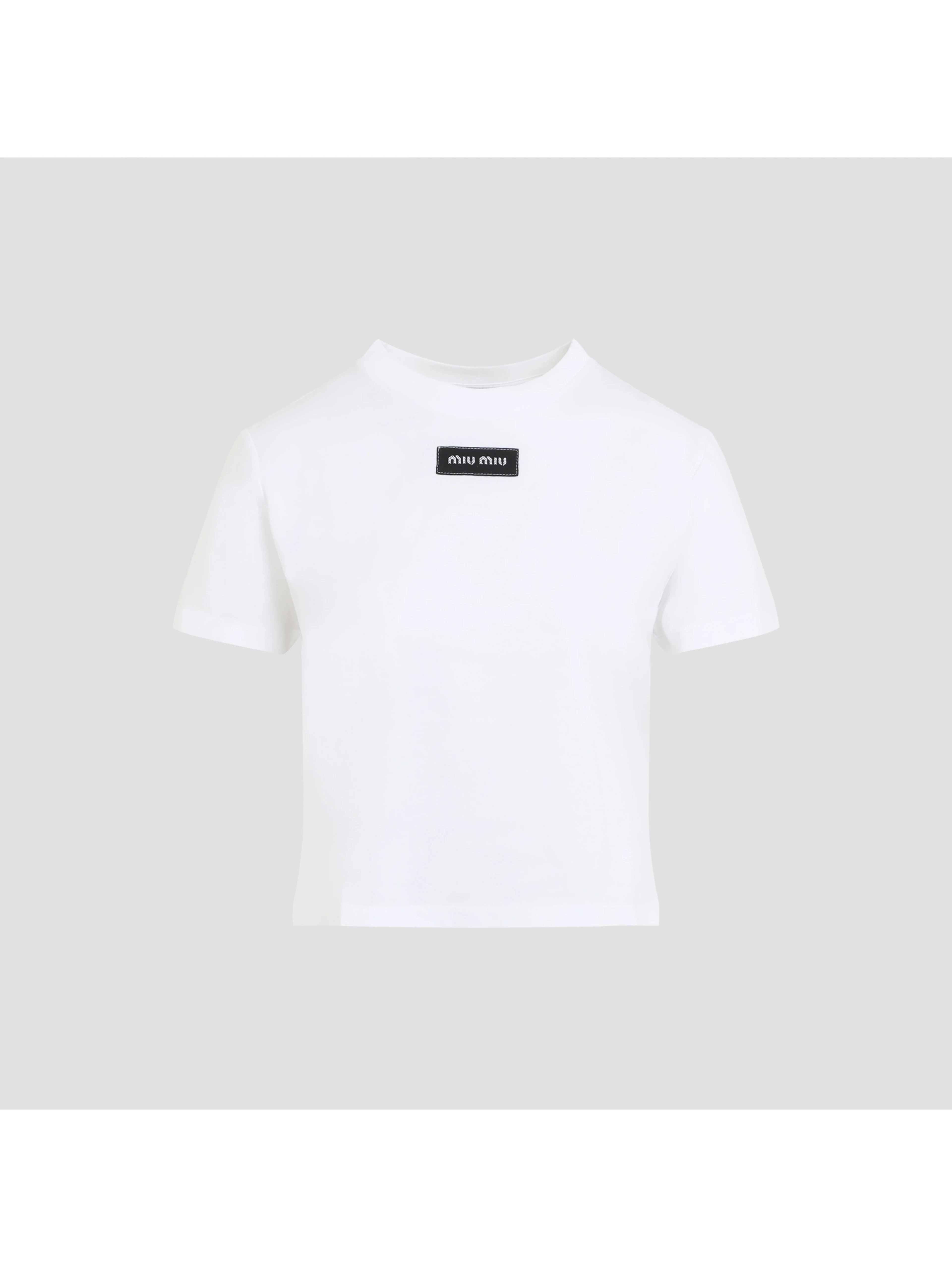 Miu Miu Logo Patch T-Shirt