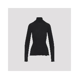Prada Ribbed Knit Turtleneck Top