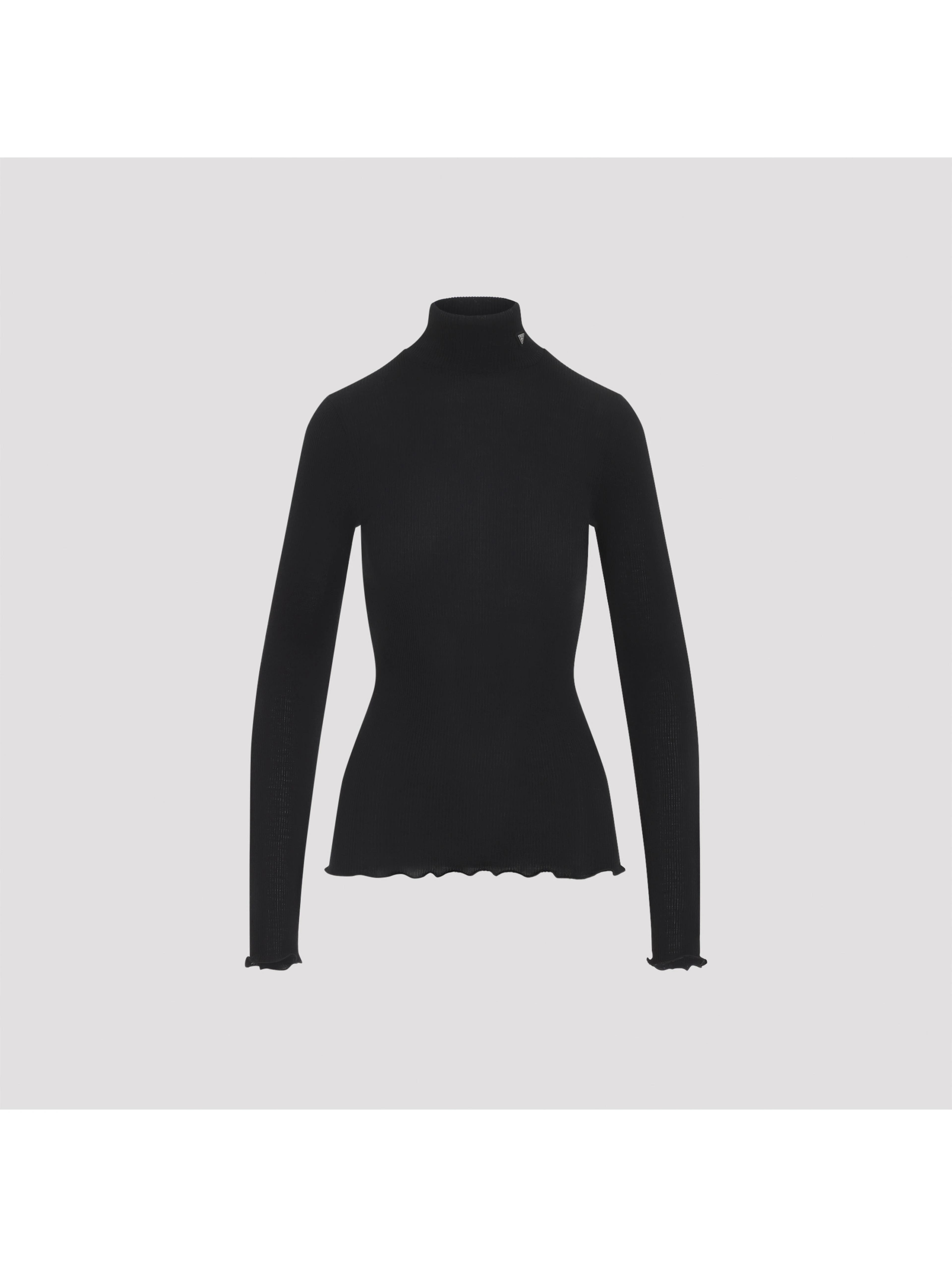 Prada Ribbed Knit Turtleneck Top