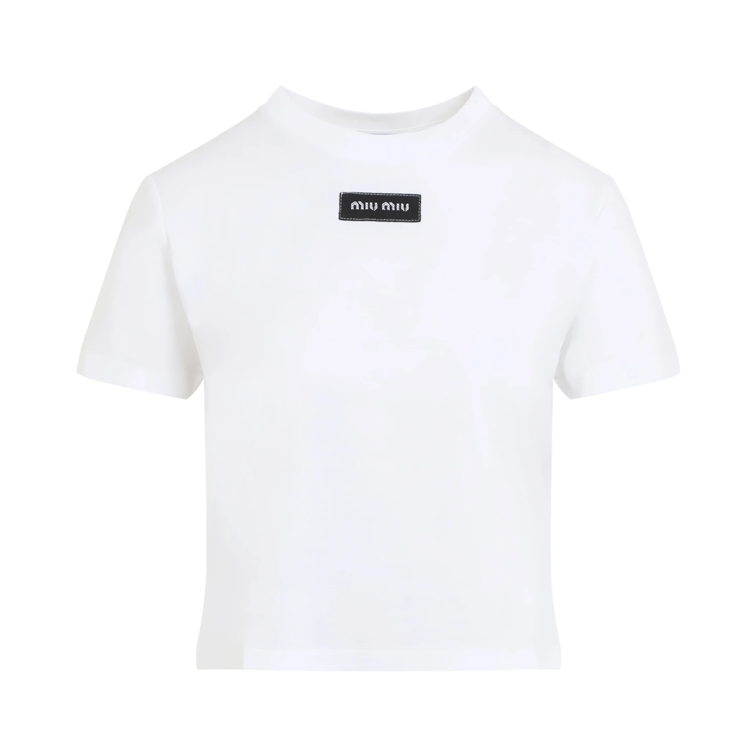 Miu Miu Logo Patch T-Shirt