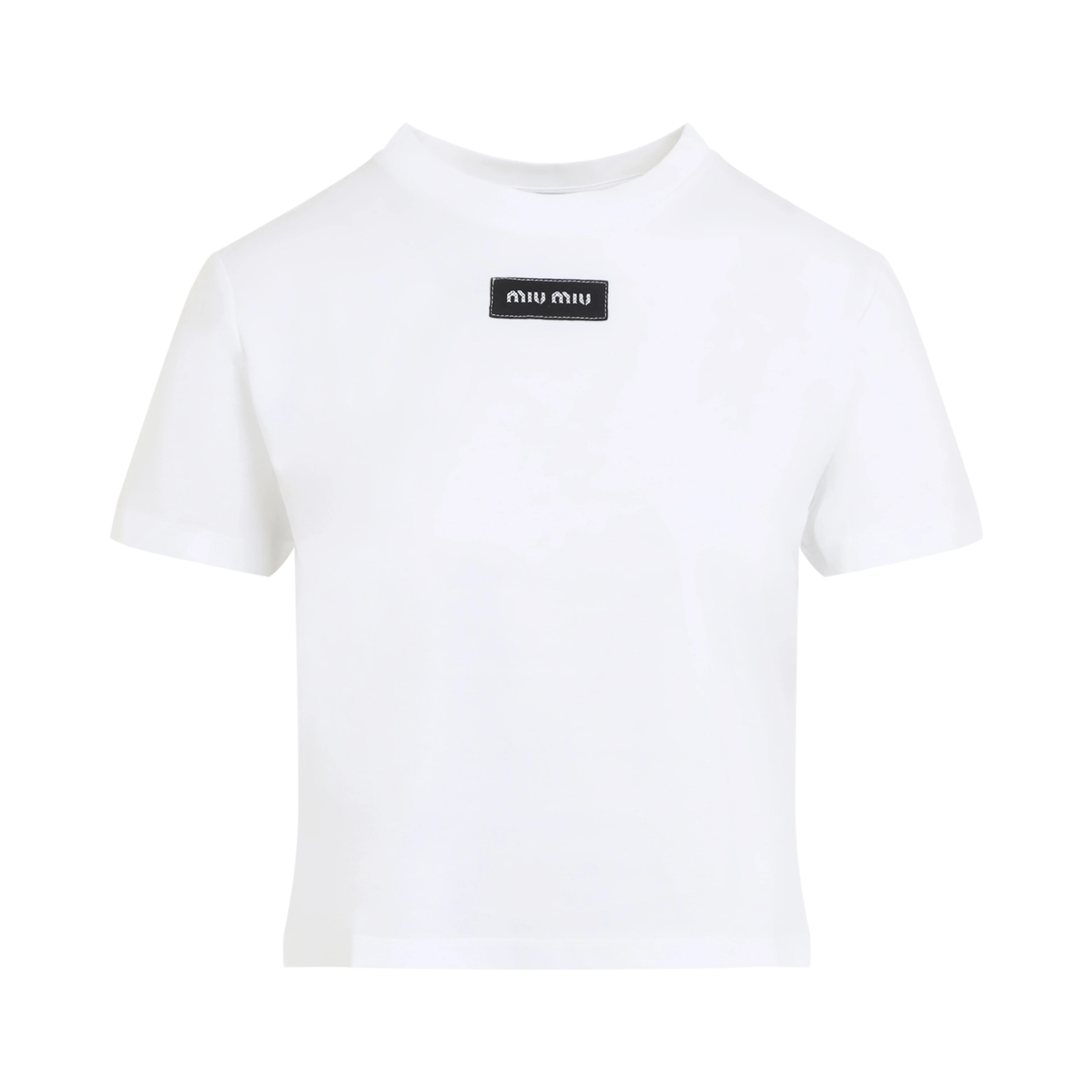Miu Miu Logo Patch T-Shirt