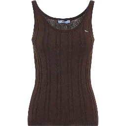 Prada Ribbed Knit Tank Top